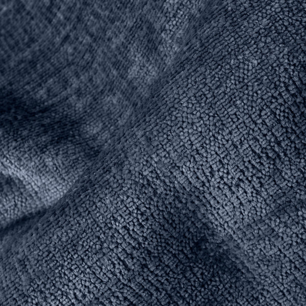 Tyynynsuojus 47 x 47cm - Chenille Laivastonsininen Fabric Close-up Image