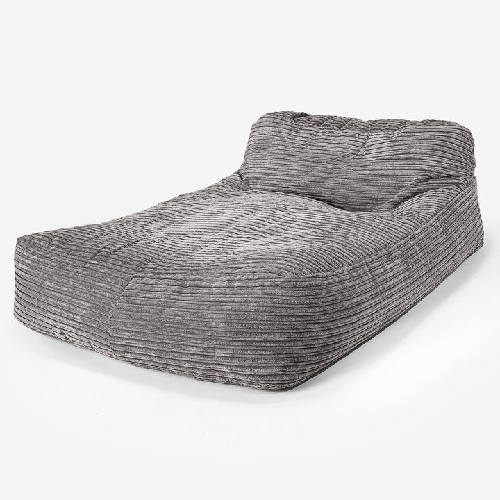 Daybed Säkkituoli, 2 Hengen - Vakosametti Grafiitti 01